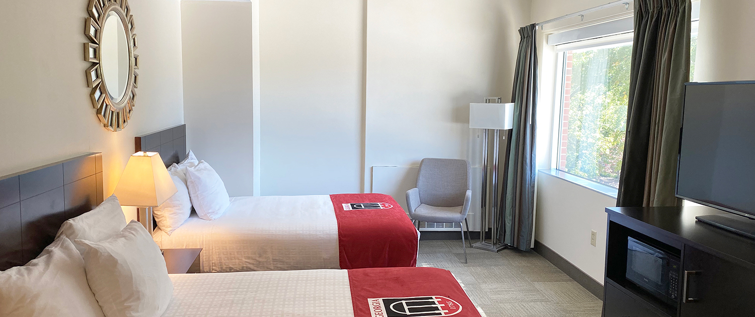Select Double Guestroom at the UGA Hotel in Athens, GA