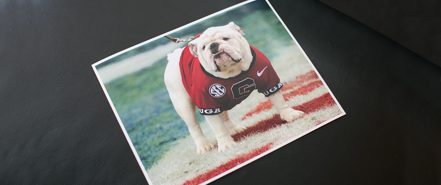 Uga X at the UGA hotel in Athens