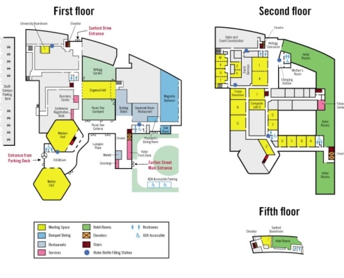 UGA Hotel Conference Center Property Map